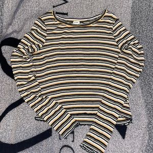 Stipe crop top